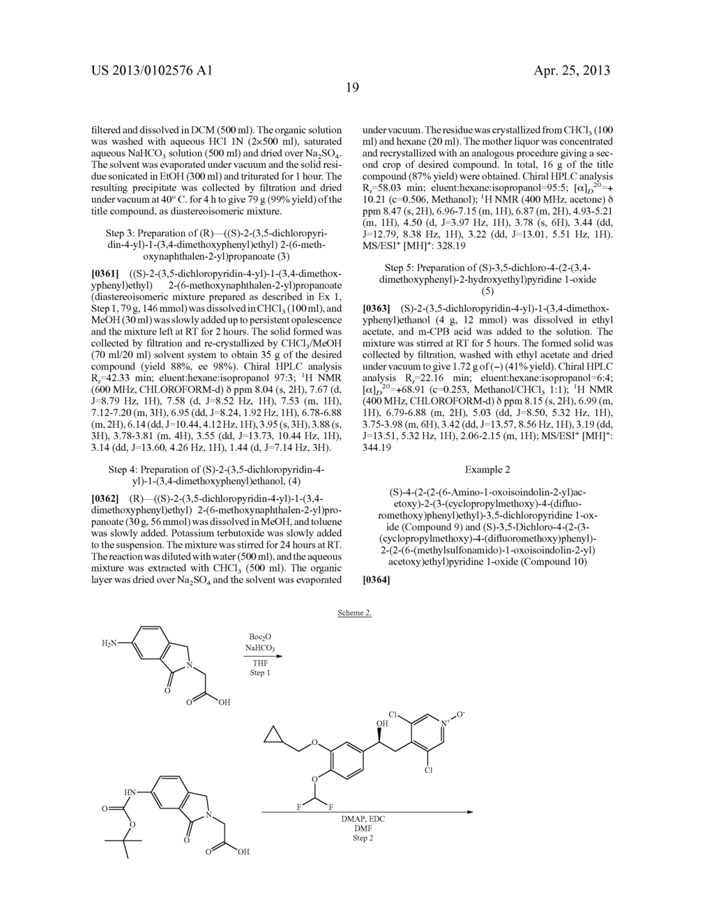 DERIVATIVES OF 1-PHENYL-2-PYRIDINYL ALKYL ALCOHOLS AS PHOSPHODIESTERASE     INHIBITORS - diagram, schematic, and image 20