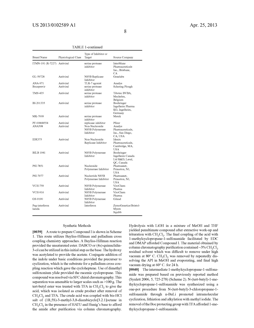 Novel Compound for the Treatment of Hepatitis C - diagram, schematic, and image 09