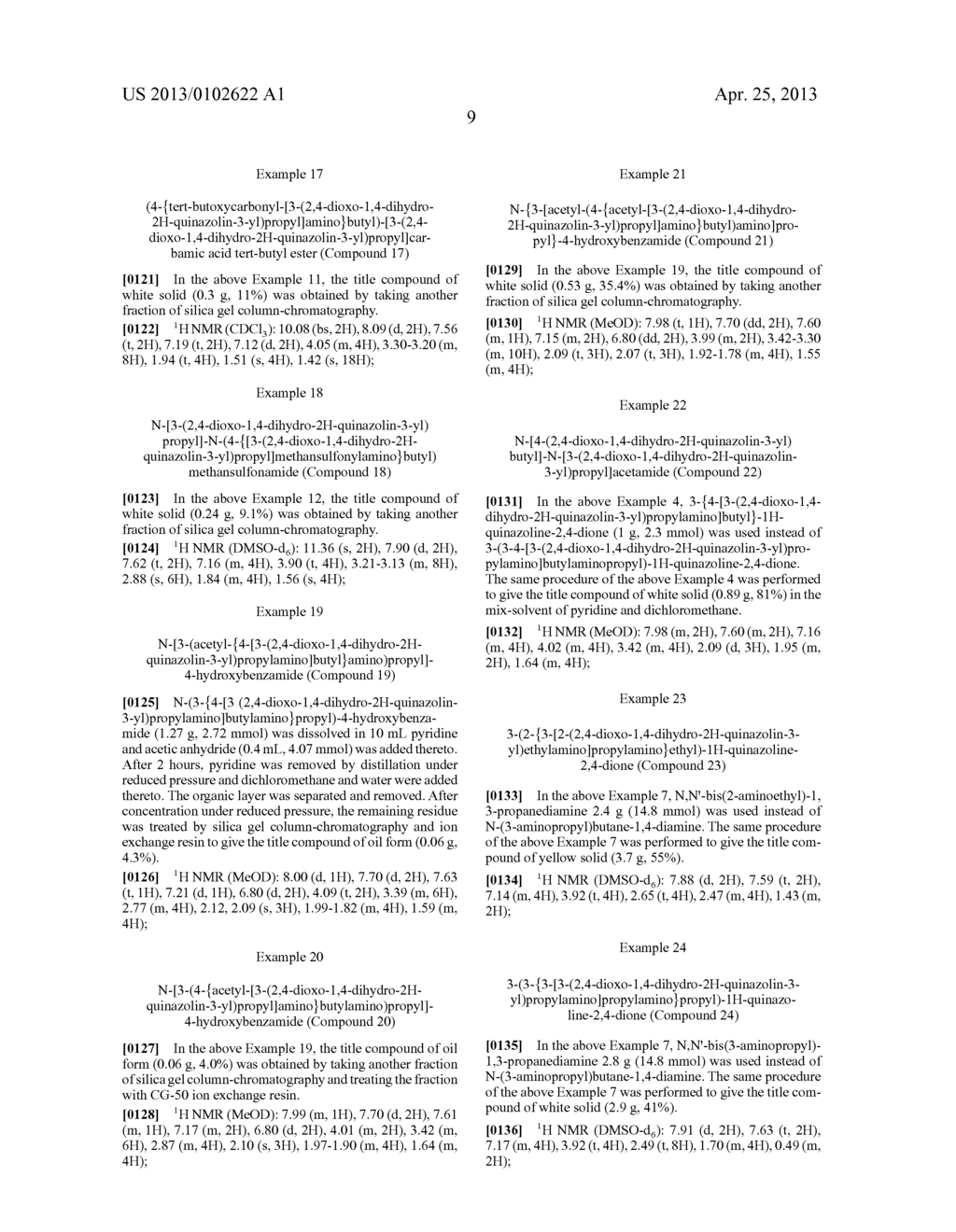 Novel Quinazoline-2,4-Dione Derivative, and Medical Compositions for the     Prophylaxis and Treatment of Cranial Nerve Disease Containing the Same - diagram, schematic, and image 10