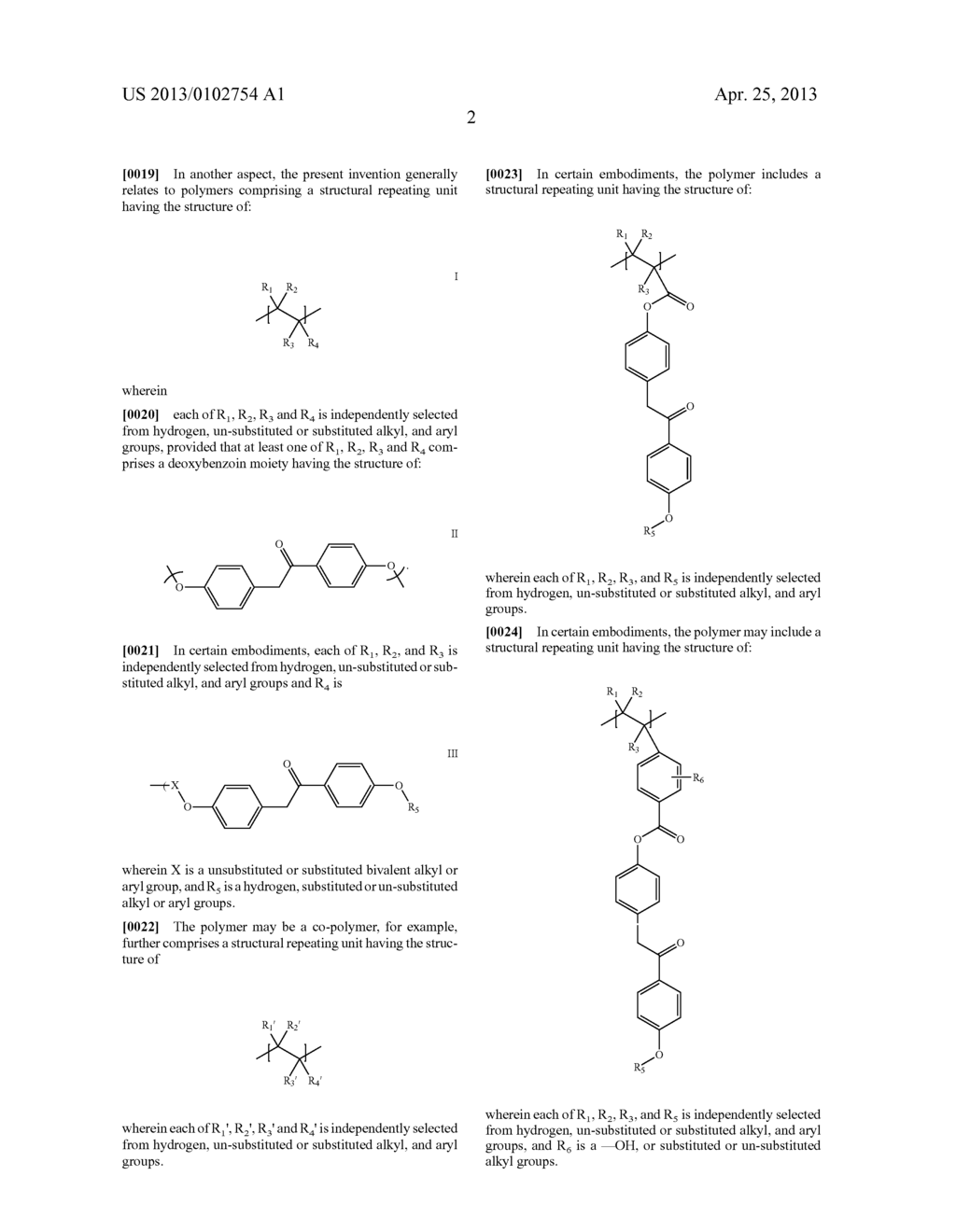 DEOXYBENZOIN-DERIVED ANTI-FLAMMABLE POLYMERS - diagram, schematic, and image 09