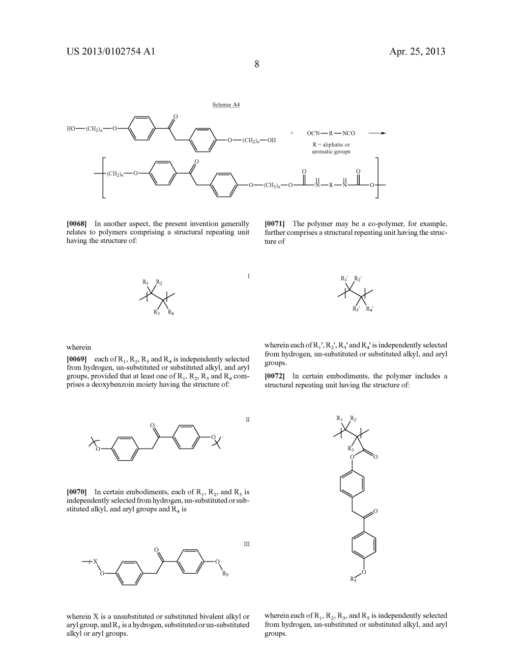 DEOXYBENZOIN-DERIVED ANTI-FLAMMABLE POLYMERS - diagram, schematic, and image 15