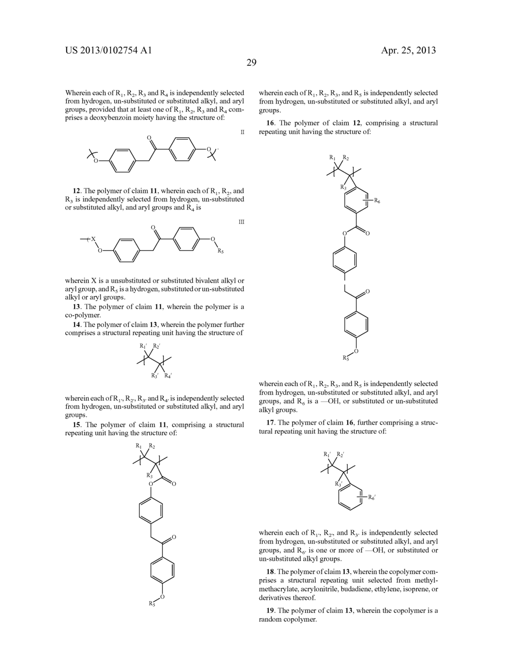 DEOXYBENZOIN-DERIVED ANTI-FLAMMABLE POLYMERS - diagram, schematic, and image 36