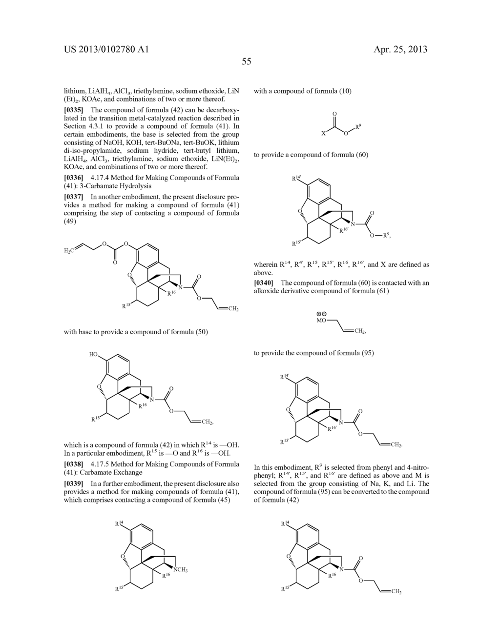 TRANSITION METAL-CATALYZED PROCESSES FOR THE PREPARATION OF N-ALLYL     COMPOUNDS AND USE THEREOF - diagram, schematic, and image 56