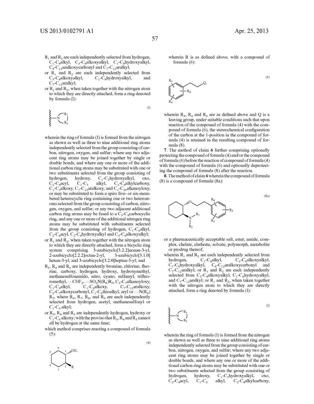 SYNTHETIC PROCESS FOR AMINOCYCLOHEXYL ETHER COMPOUNDS - diagram, schematic, and image 105