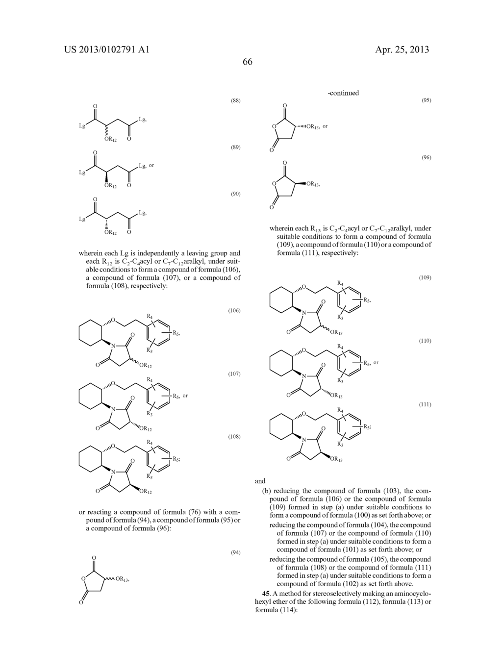 SYNTHETIC PROCESS FOR AMINOCYCLOHEXYL ETHER COMPOUNDS - diagram, schematic, and image 114