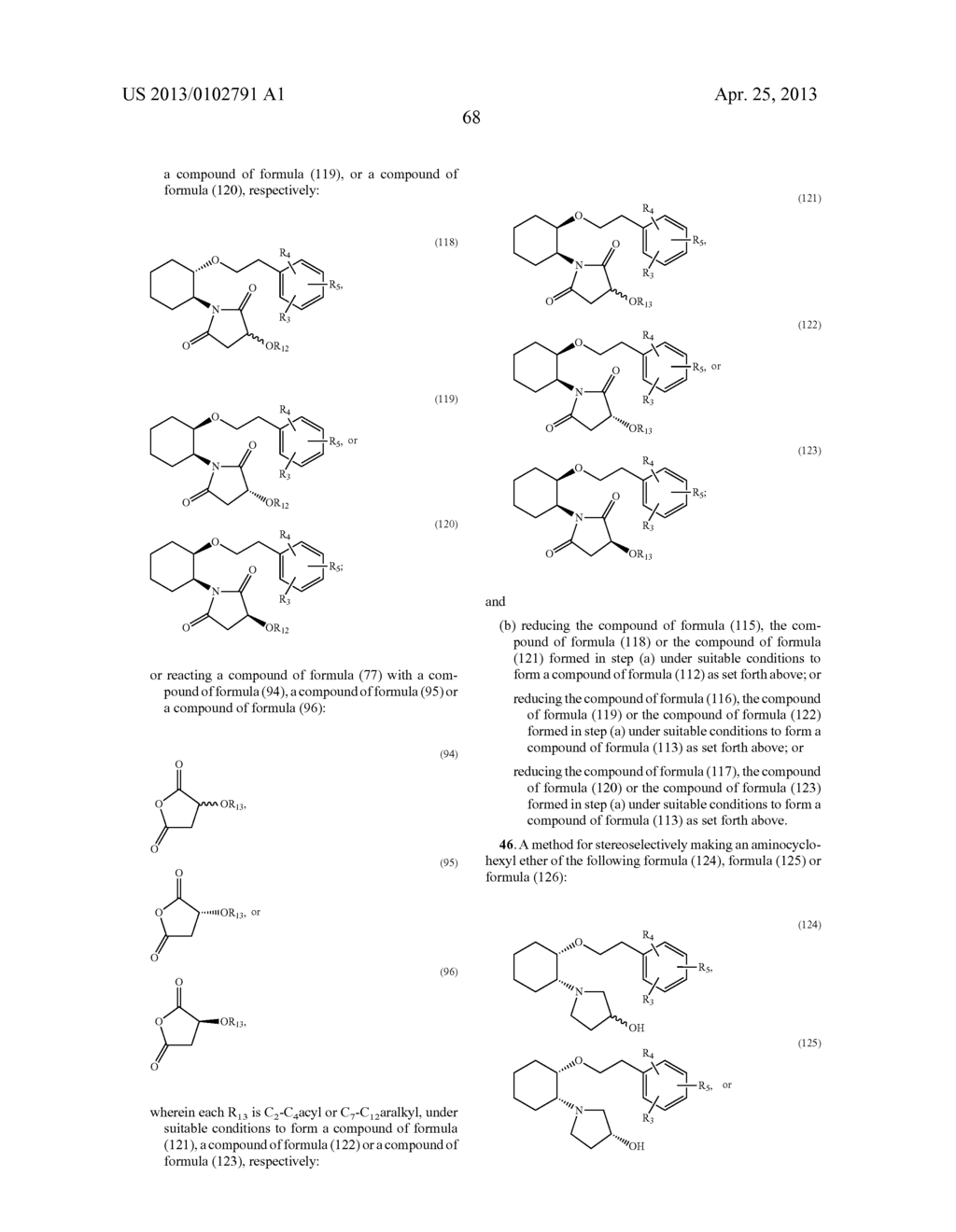 SYNTHETIC PROCESS FOR AMINOCYCLOHEXYL ETHER COMPOUNDS - diagram, schematic, and image 116
