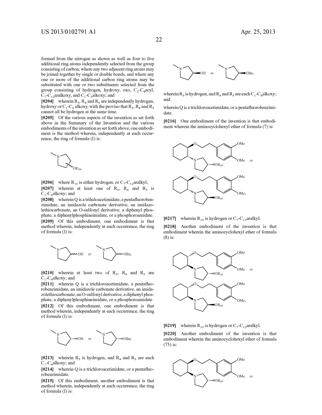 SYNTHETIC PROCESS FOR AMINOCYCLOHEXYL ETHER COMPOUNDS - diagram, schematic, and image 70