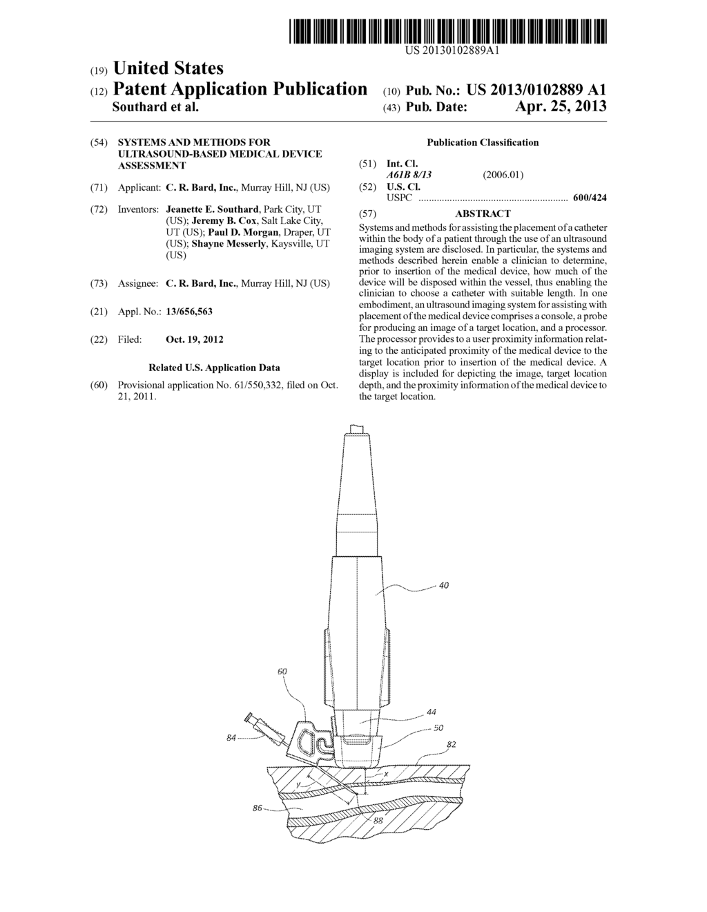 Systems and Methods for Ultrasound-Based Medical Device Assessment - diagram, schematic, and image 01