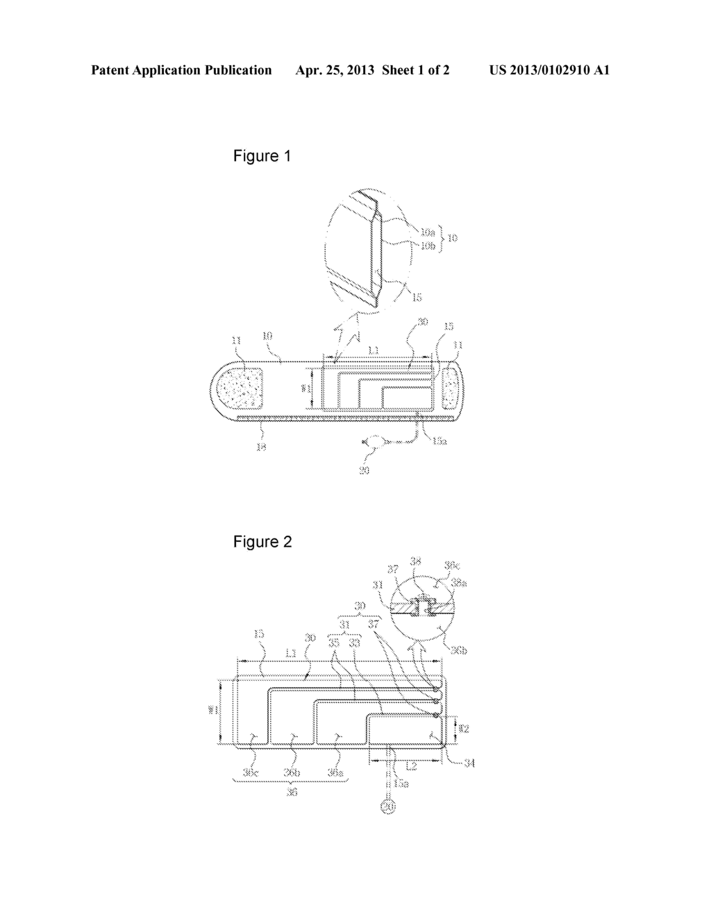 CUFF FOR A BLOOD PRESSURE METER - diagram, schematic, and image 02