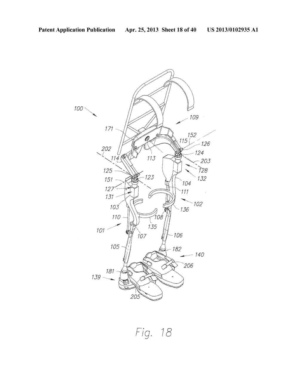 Device and Method for Decreasing Energy Consumption of a Person by Use of     a Lower Extremity Exoskeleton - diagram, schematic, and image 19