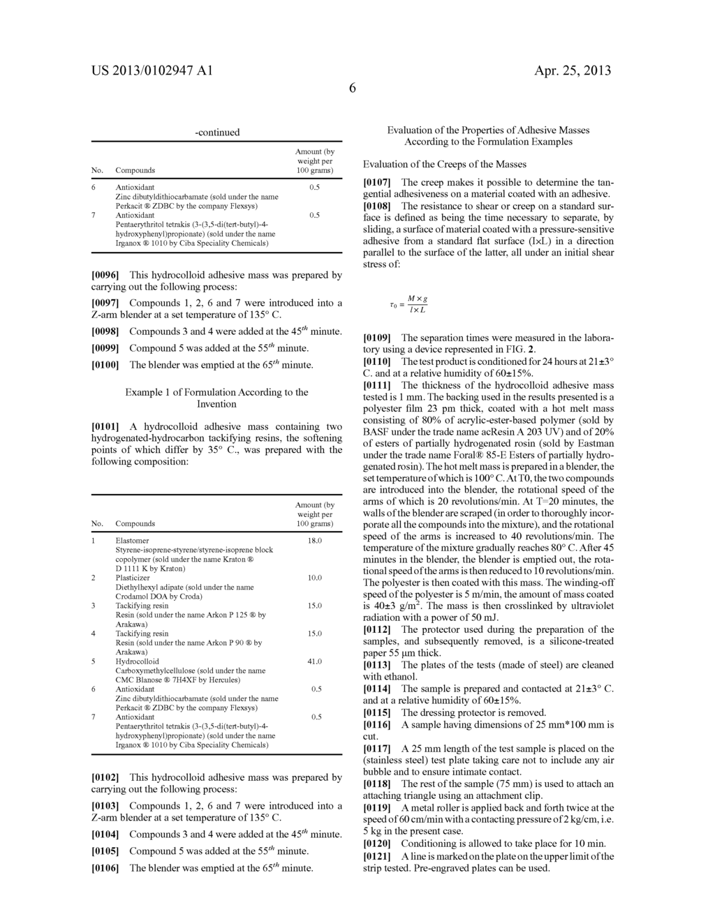 BLISTER DRESSING INCLUDING AT LEAST TWO TACKIFYING RESINS - diagram, schematic, and image 11