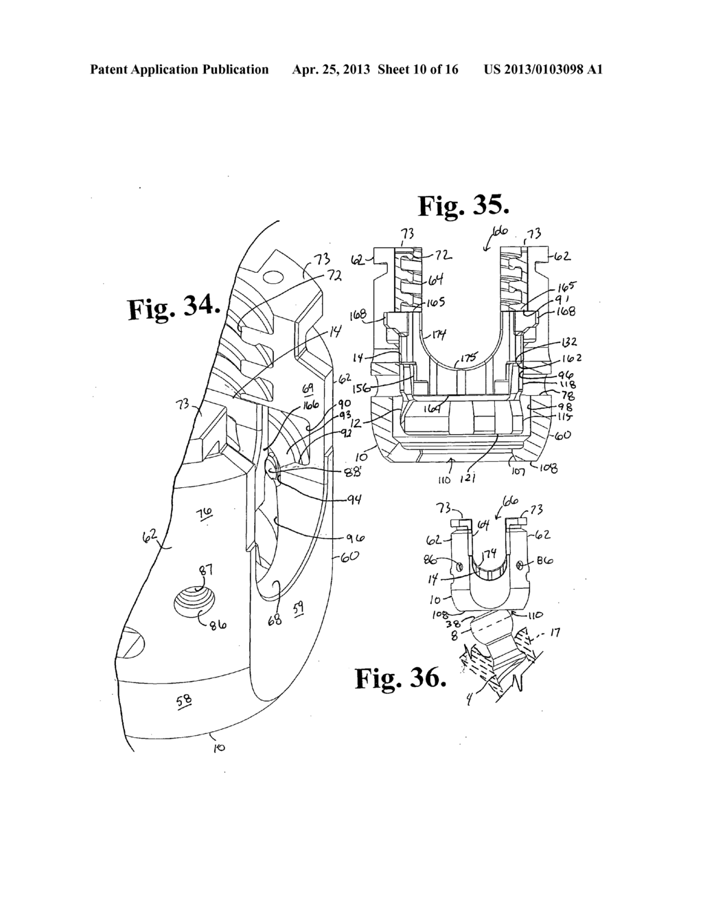 Polyaxial bone anchor with pop-on shank, friction fit retainer and lateral     alignment feature - diagram, schematic, and image 12