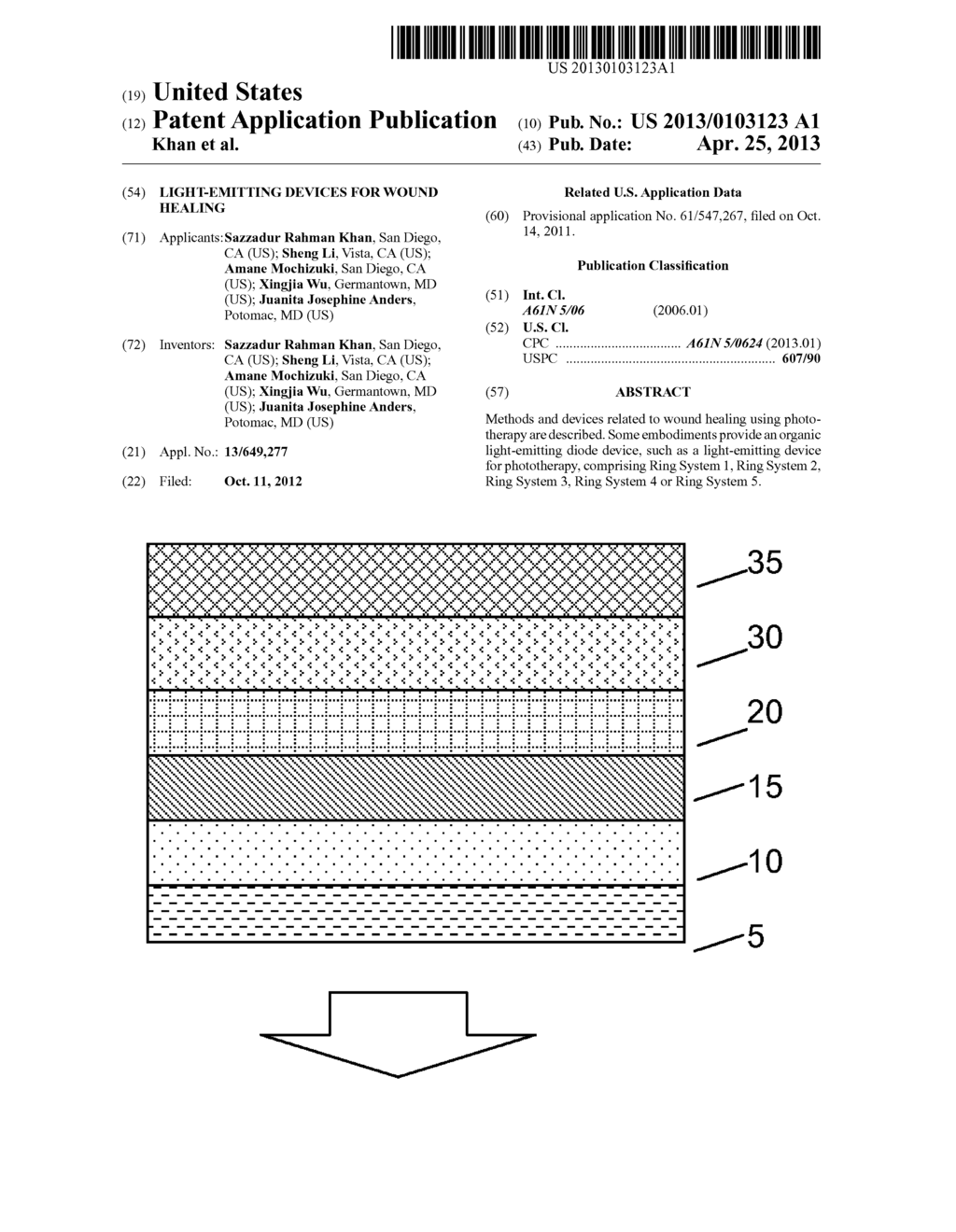 Light-Emitting Devices for Wound Healing - diagram, schematic, and image 01