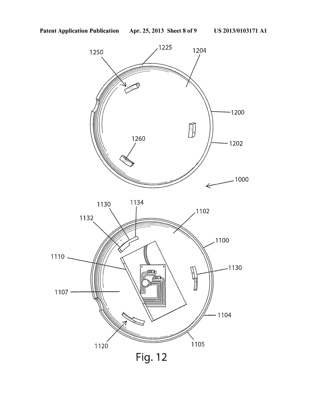 BUTTON SHAPED PORTABLE MEDIA PLAYER WITH INDICIA - diagram, schematic, and image 09