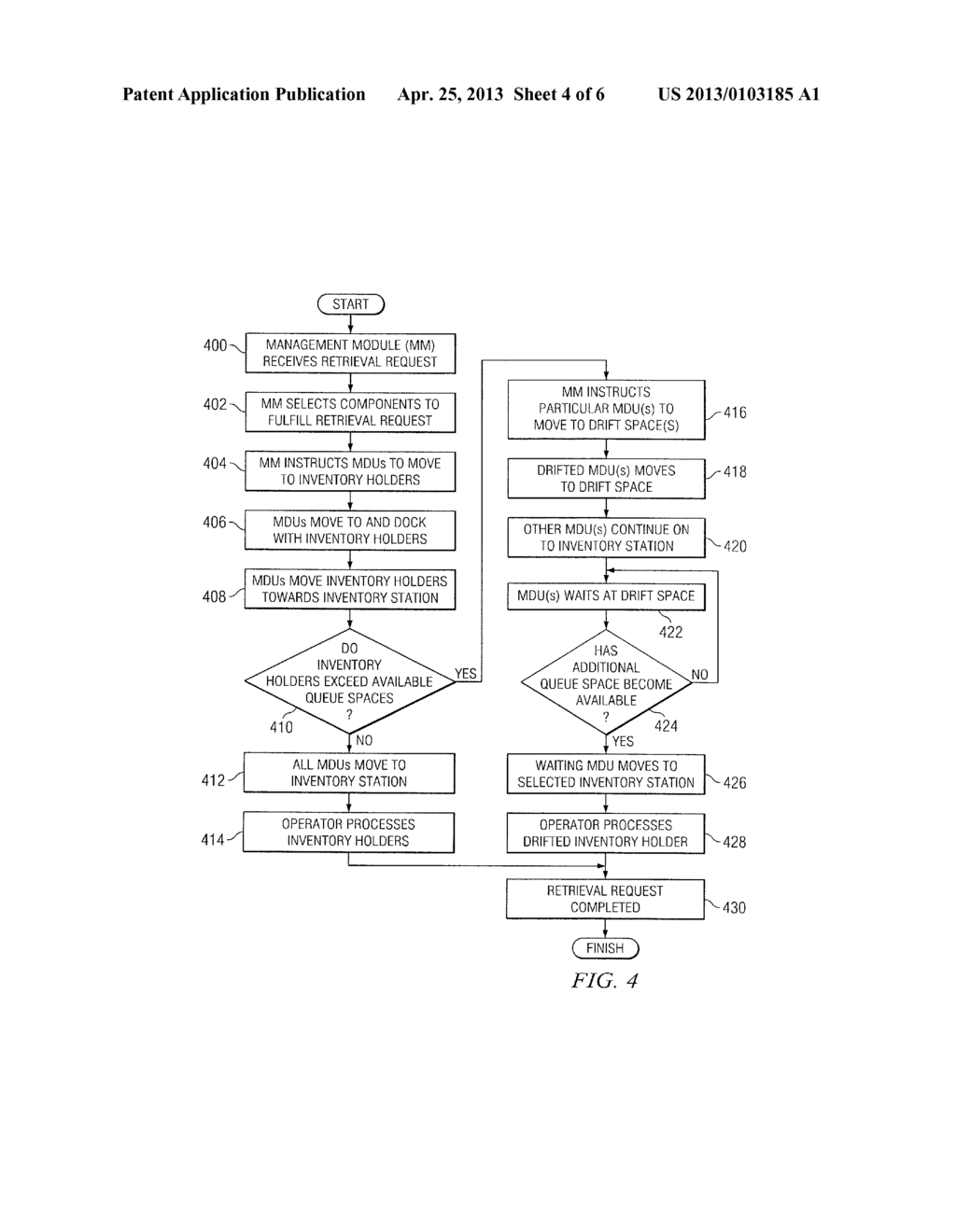 Method and System for Fulfilling Requests in an Inventory System - diagram, schematic, and image 05