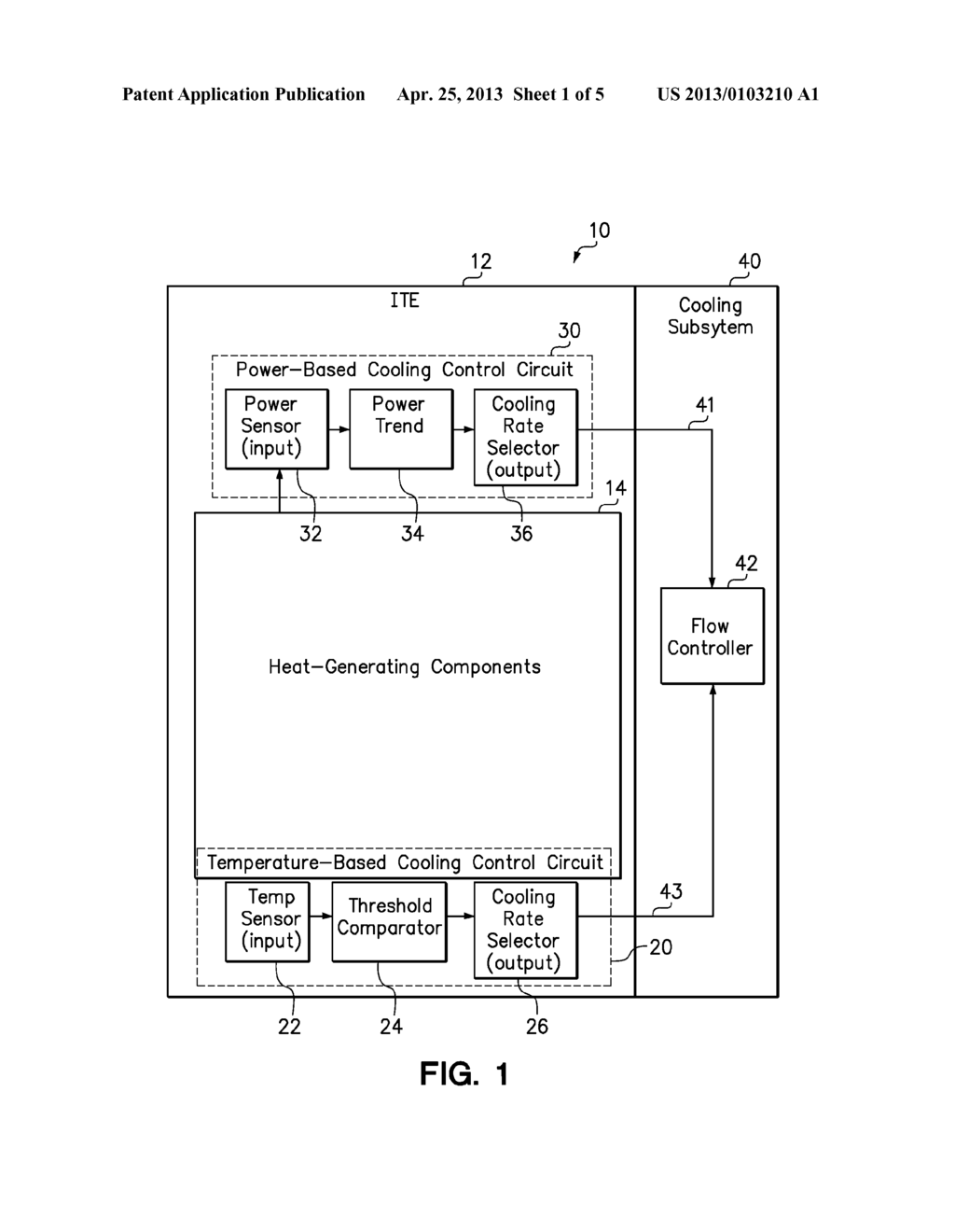 PROACTIVE COOLING CONTROL USING POWER CONSUMPTION TREND ANALYSIS - diagram, schematic, and image 02