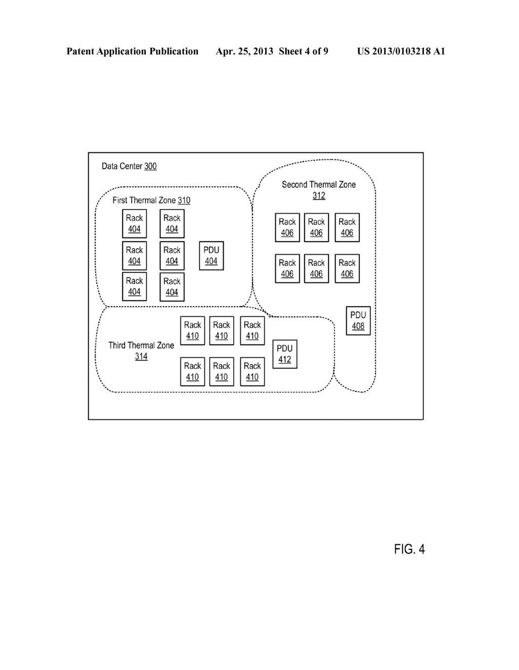 PROVISIONING AGGREGATE COMPUTATIONAL WORKLOADS AND AIR CONDITIONING UNIT     CONFIGURATIONS TO OPTIMIZE UTILITY OF AIR CONDITIONING UNITS AND     PROCESSING RESOURCES WITHIN A DATA CENTER - diagram, schematic, and image 05