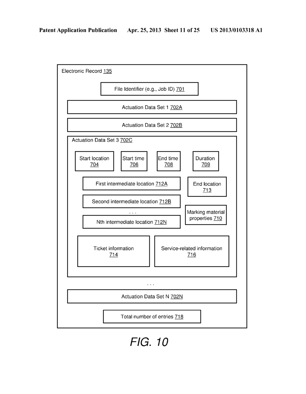 SYSTEMS AND METHODS FOR GENERATING ELECTRONIC RECORDS OF LOCATE AND     MARKING OPERATIONS - diagram, schematic, and image 12