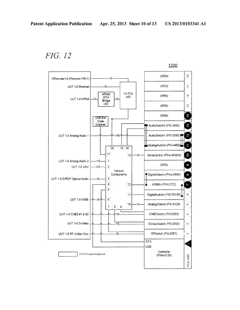 TEST FIXTURE FOR TESTING SET-TOP BOXES - diagram, schematic, and image 11