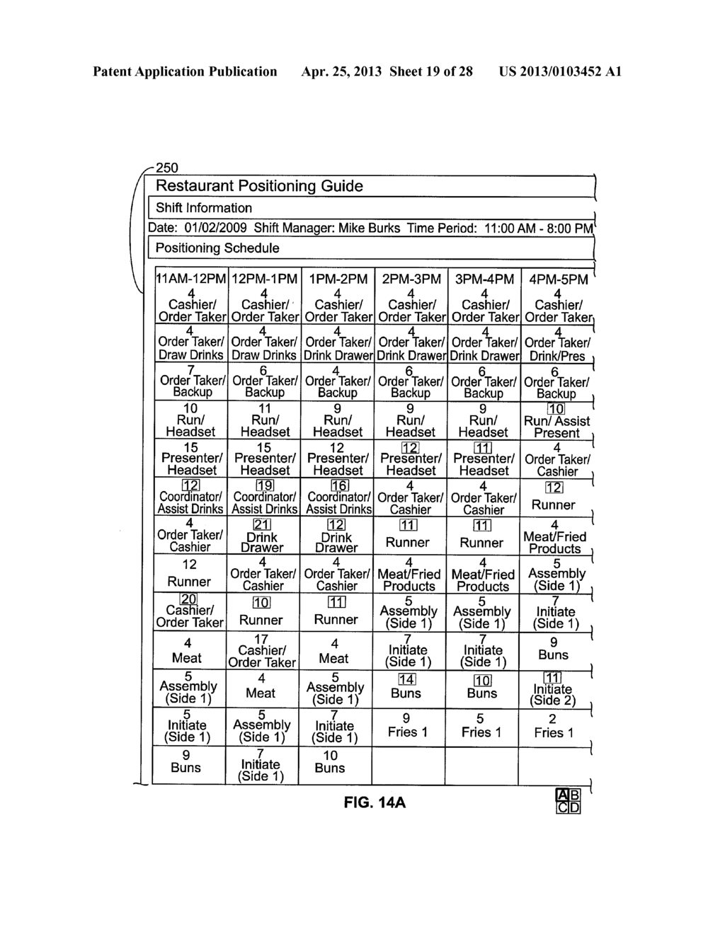 DYNAMIC RESTAURANT POSITIONING SYSTEM AND METHOD - diagram, schematic, and image 20