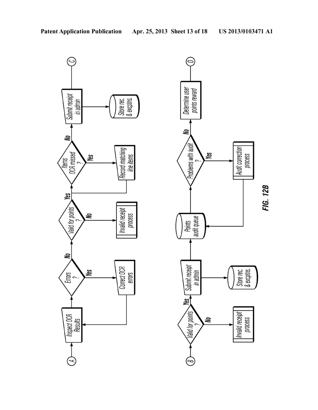 Systems and methods for campaign offers and rewards with offer serving     engine based on digitized receipt data - diagram, schematic, and image 14