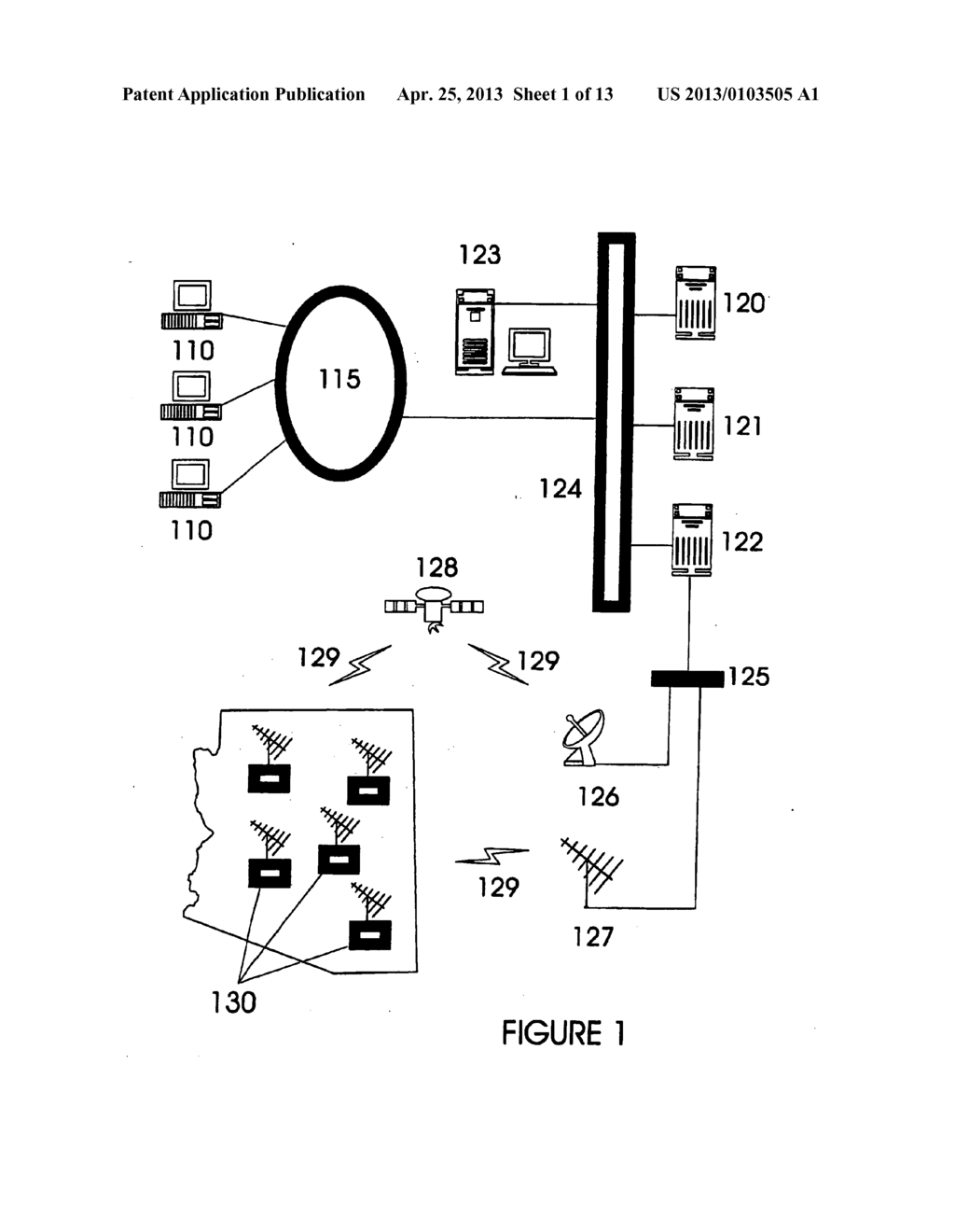 Internet based system for managing a network of electronic advertising     billboards through a wireless telecommunications system - diagram, schematic, and image 02