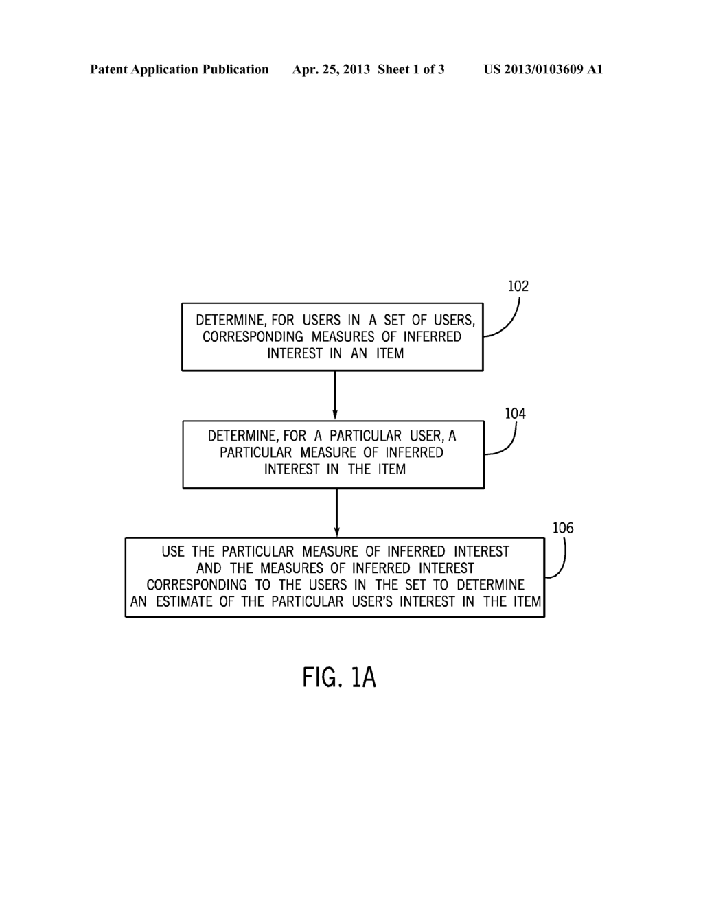 ESTIMATING A USER'S INTEREST IN AN ITEM - diagram, schematic, and image 02