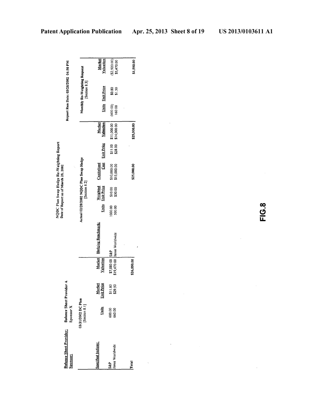 METHOD AND SYSTEM FOR ADMINISTERING THE HEDGING OF AN EMPLOYEE DEFERRED     COMPENSATION PLAN USING SWAPS - diagram, schematic, and image 09
