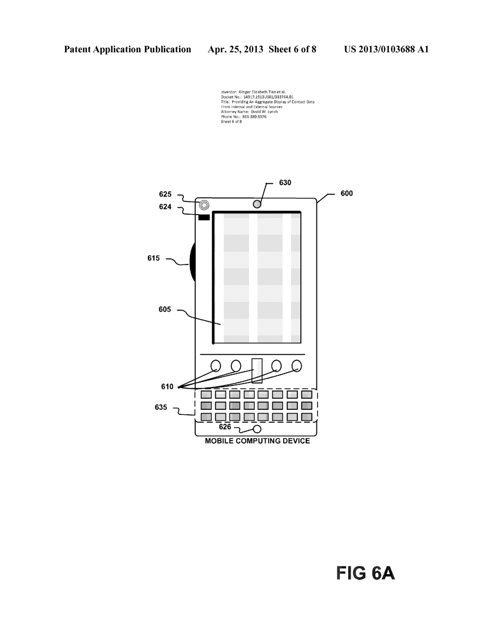 PROVIDING AN AGGREGATE DISPLAY OF CONTACT DATA FROM INTERNAL AND EXTERNAL     SOURCES - diagram, schematic, and image 07