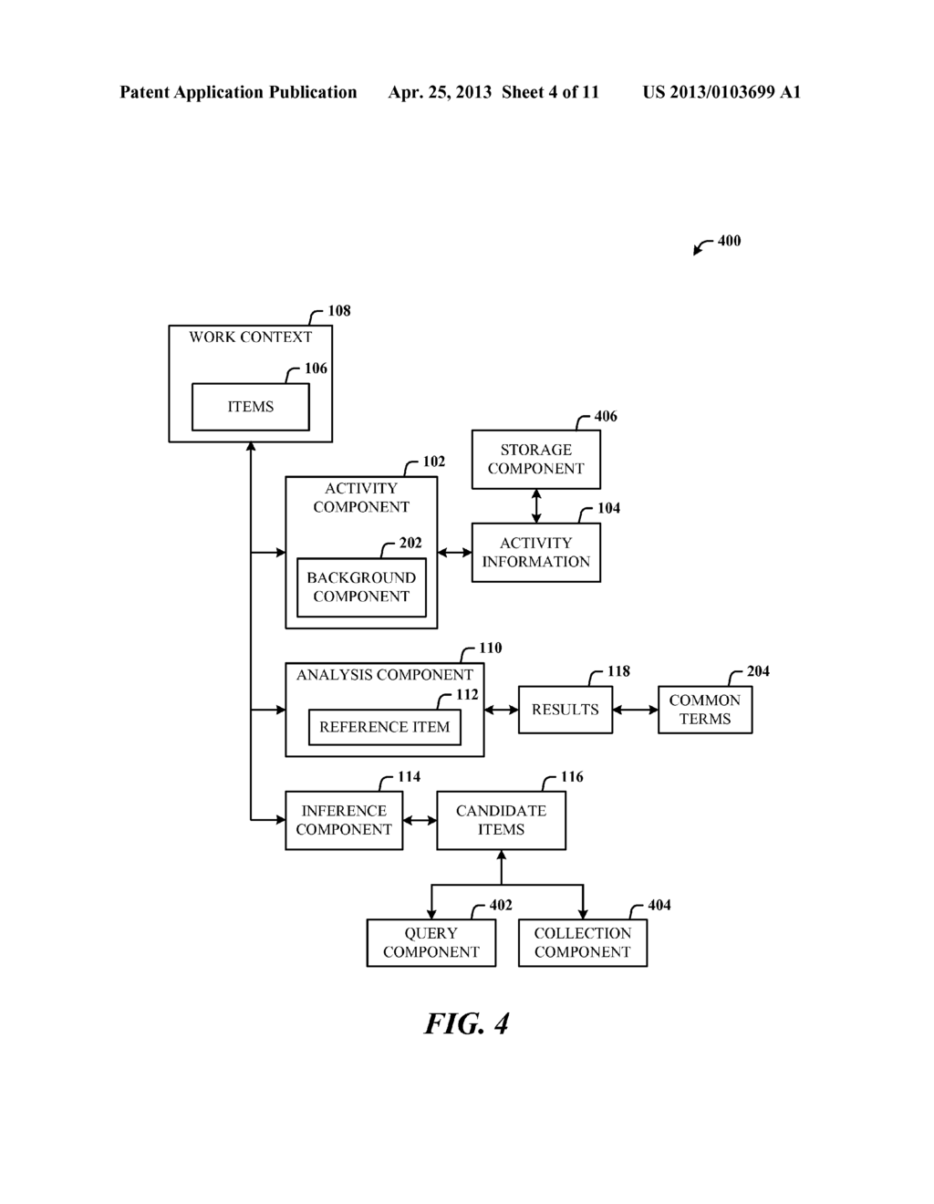 AUTOMATICALLY FINDING CONTEXTUALLY RELATED ITEMS OF A TASK - diagram, schematic, and image 05