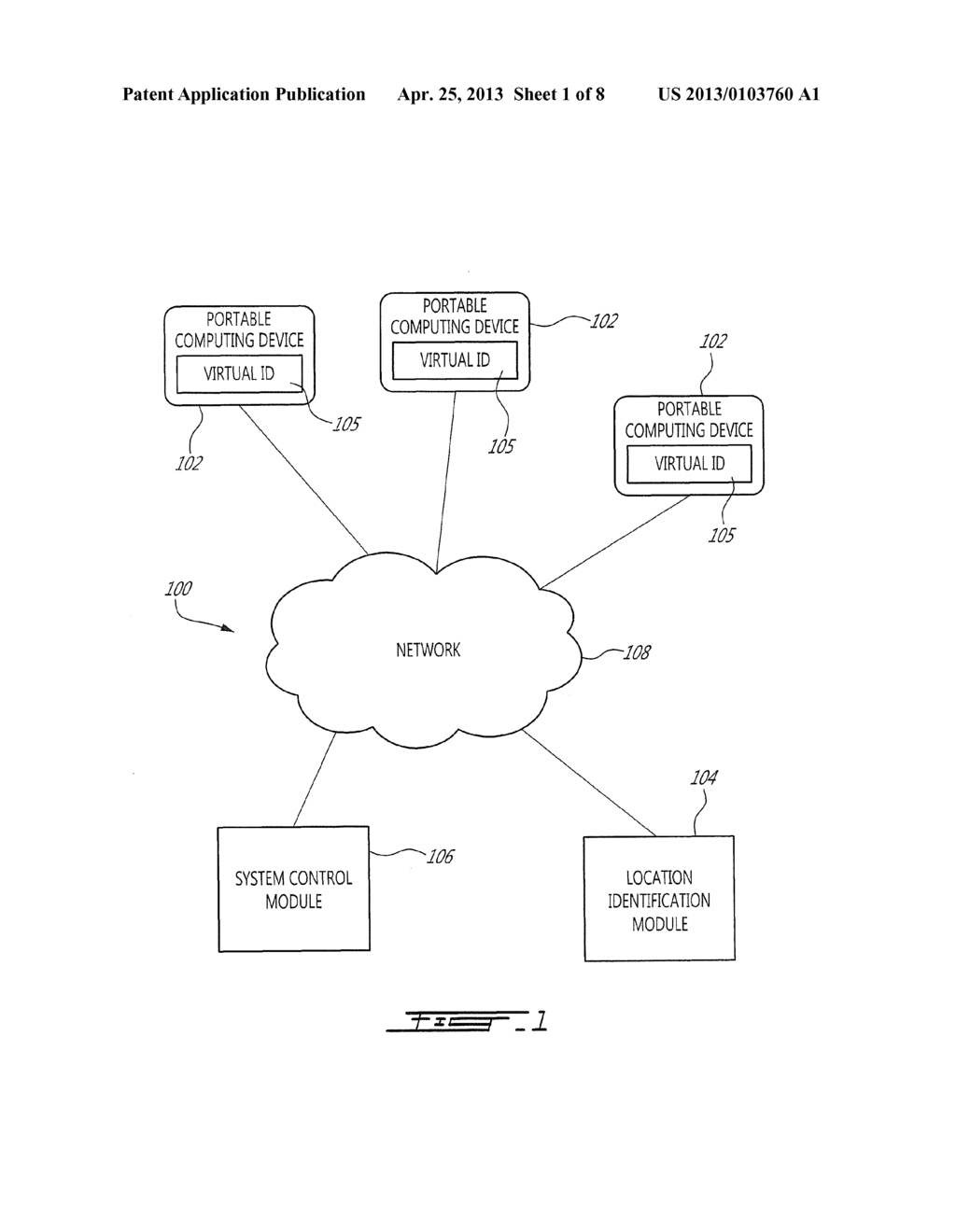 LOCATION-SENSITIVE VIRTUAL IDENTITY SYSTEM, APPARATUS, METHOD AND     COMPUTER-READABLE MEDIUM - diagram, schematic, and image 02