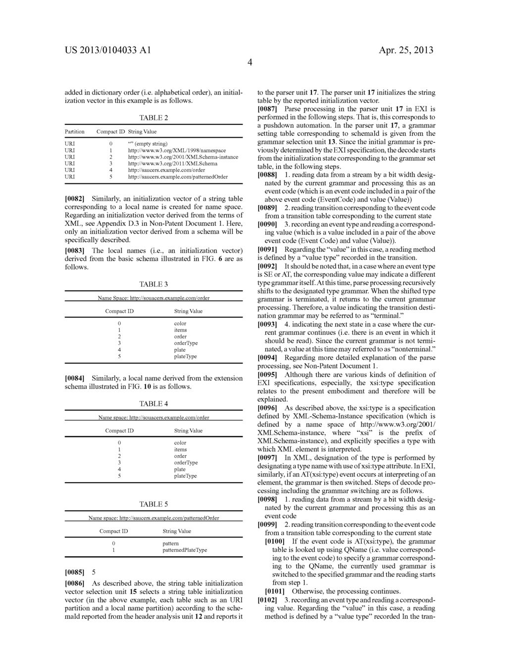 DESCRIPTION METHOD, EXI DECODER AND COMPUTER READABLE MEDIUM - diagram, schematic, and image 22