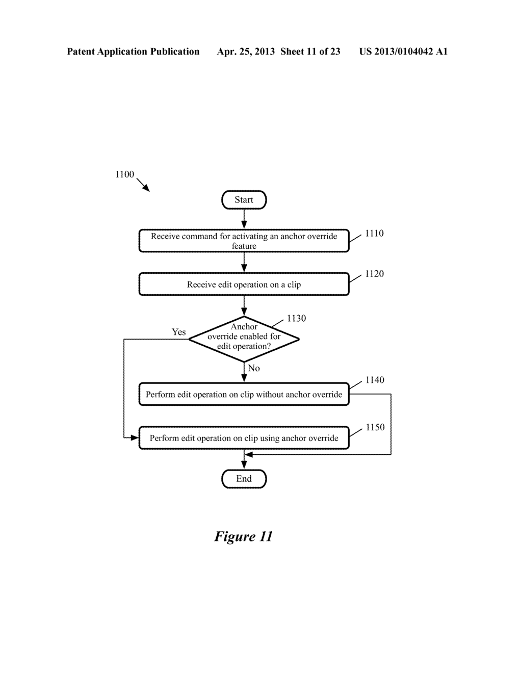 Anchor Override for a Media-Editing Application with an Anchored Timeline - diagram, schematic, and image 12