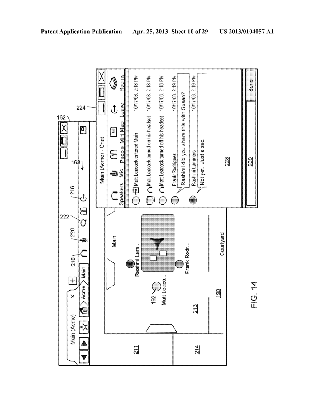 INTERFACING WITH A SPATIAL VIRTUAL COMMUNICATION ENVIRONMENT - diagram, schematic, and image 11