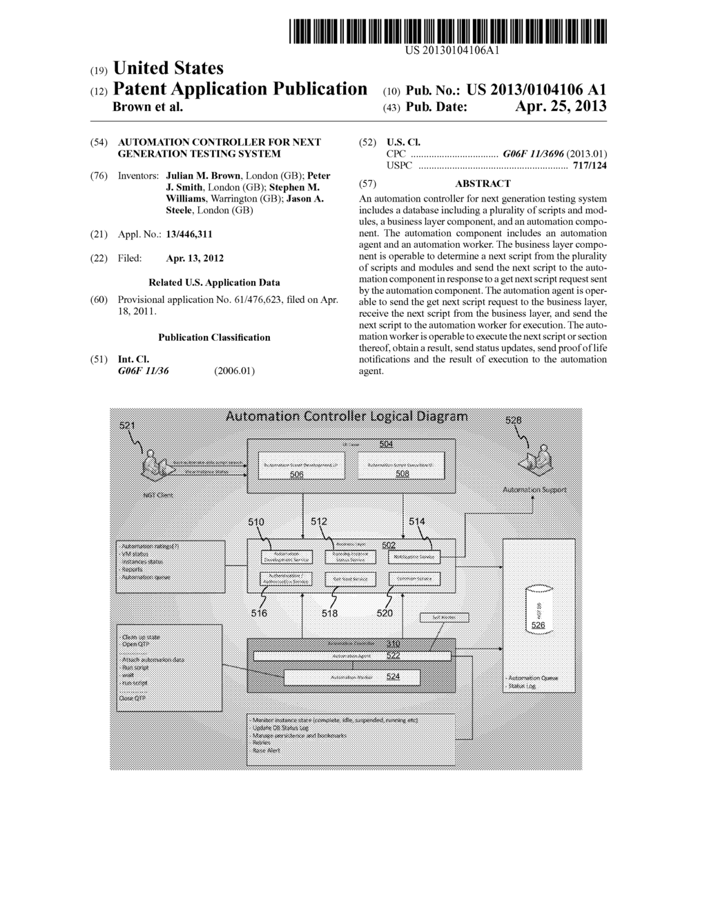 AUTOMATION CONTROLLER FOR NEXT GENERATION TESTING SYSTEM - diagram, schematic, and image 01