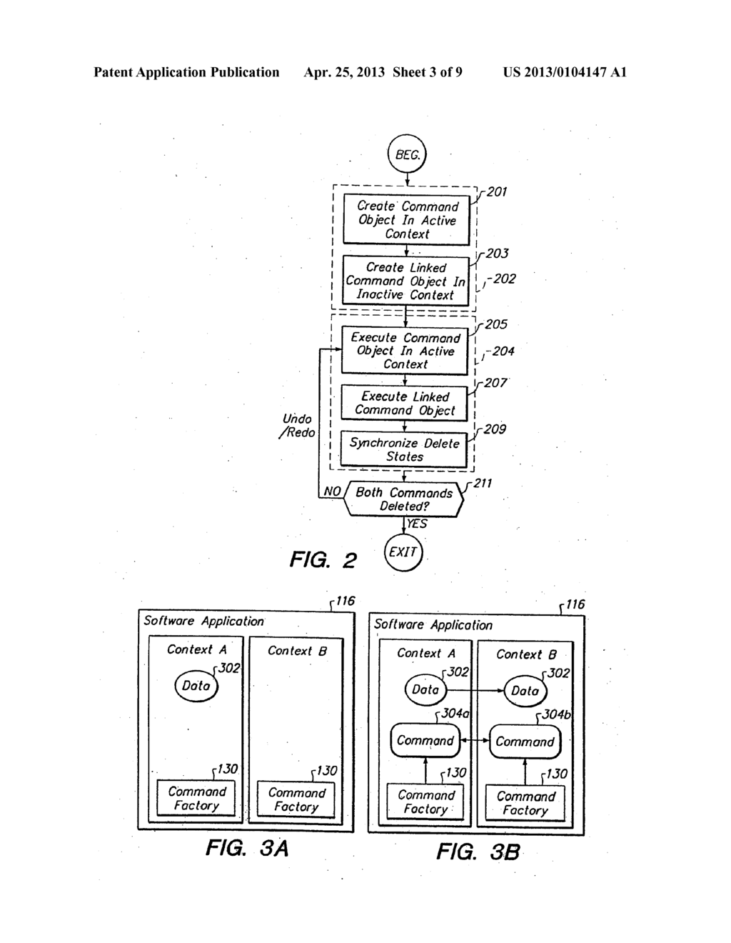 METHOD AND SYSTEM FOR SYNCHRONOUS OPERATION OF LINKED COMMAND OBJECTS - diagram, schematic, and image 04