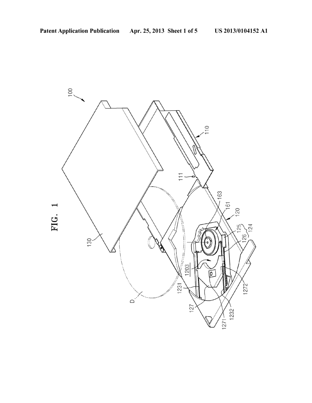 OPTICAL DISC DRIVE INCLUDING SPINDLE MOTOS ASSEMBLY - diagram, schematic, and image 02