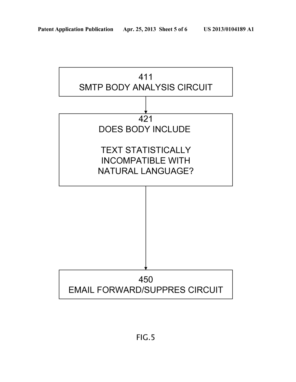 Controlling Transmission of Unauthorized Unobservable Content in Email     Using Policy - diagram, schematic, and image 06