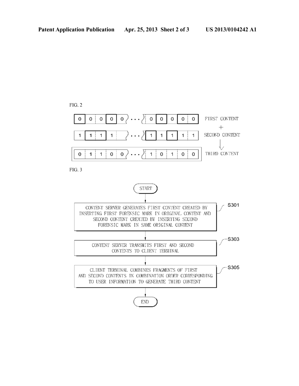 METHOD AND SYSTEM FOR FORENSIC MARKING OF DIGITAL CONTENTS - diagram, schematic, and image 03