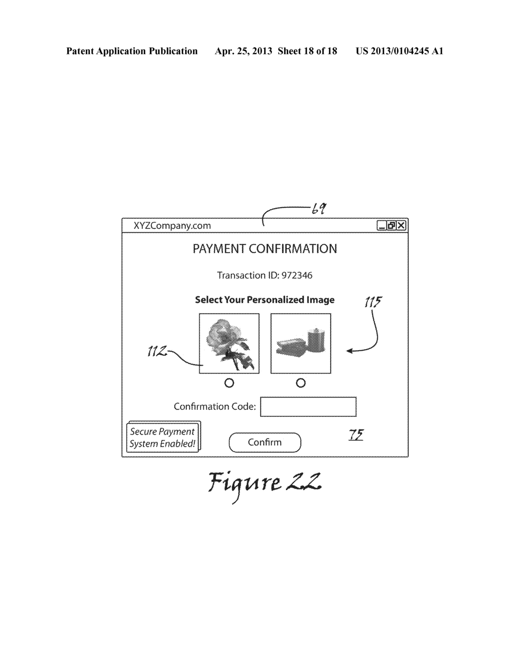 AUTHENTICATION SYSTEM - diagram, schematic, and image 19