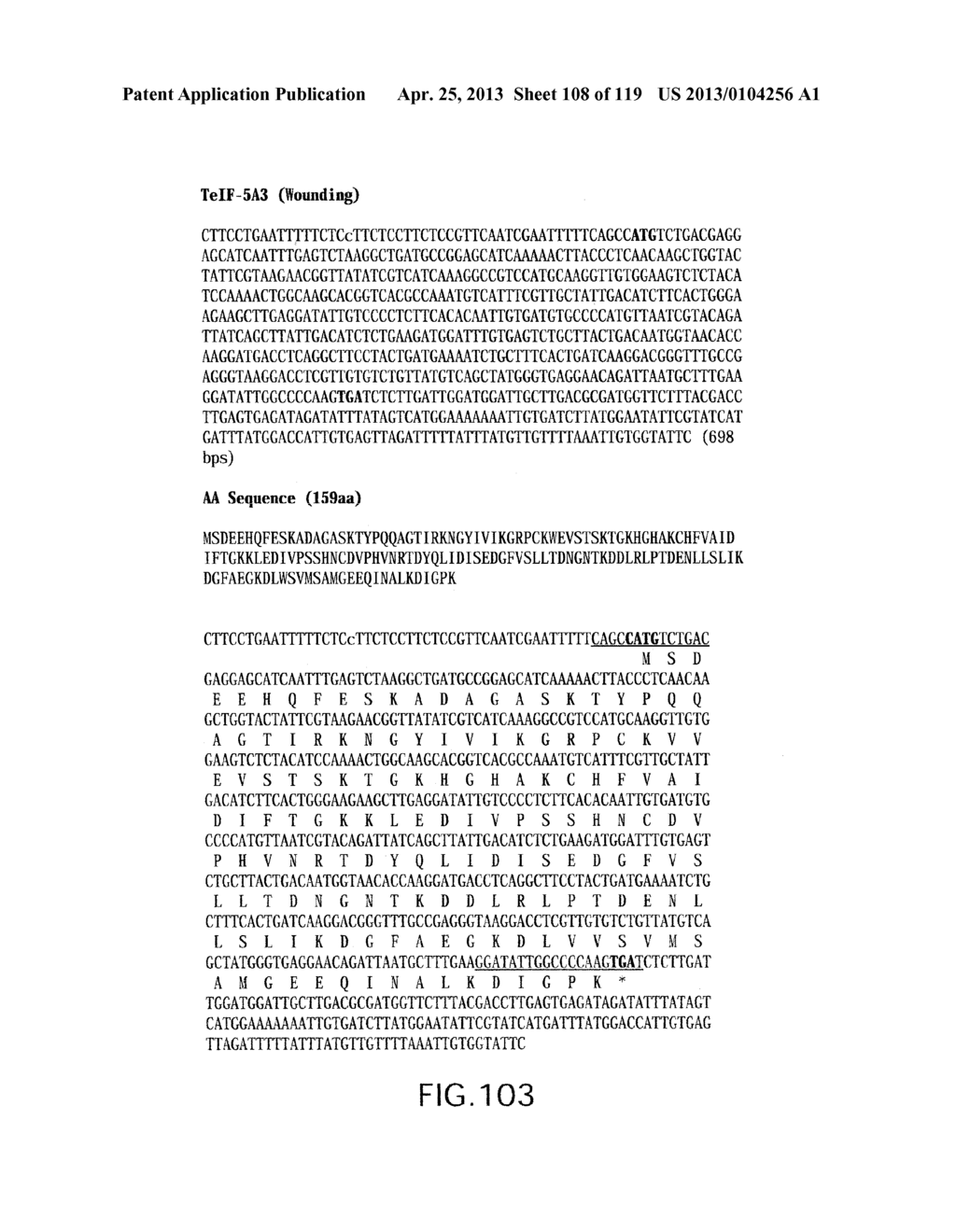 Isolated eIF-5A and Polynucleotides Encoding Same - diagram, schematic, and image 109