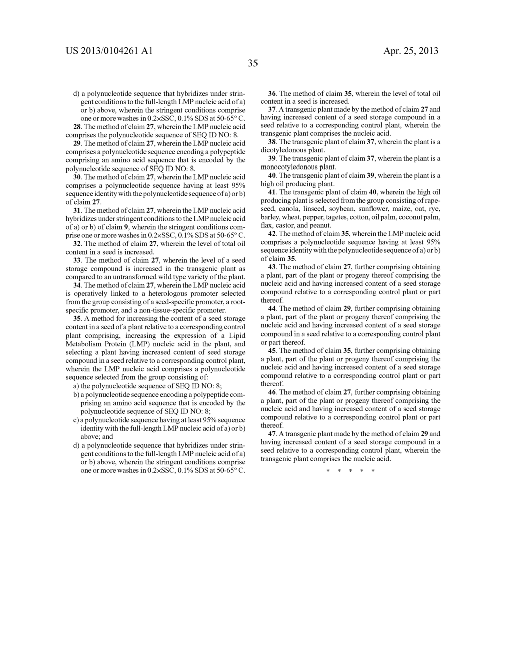 Arabidopsis Genes Encoding Proteins Involved in Sugar and Lipid Metabolism     and Methods of Use - diagram, schematic, and image 36