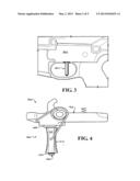 Roller style firearm trigger diagram and image