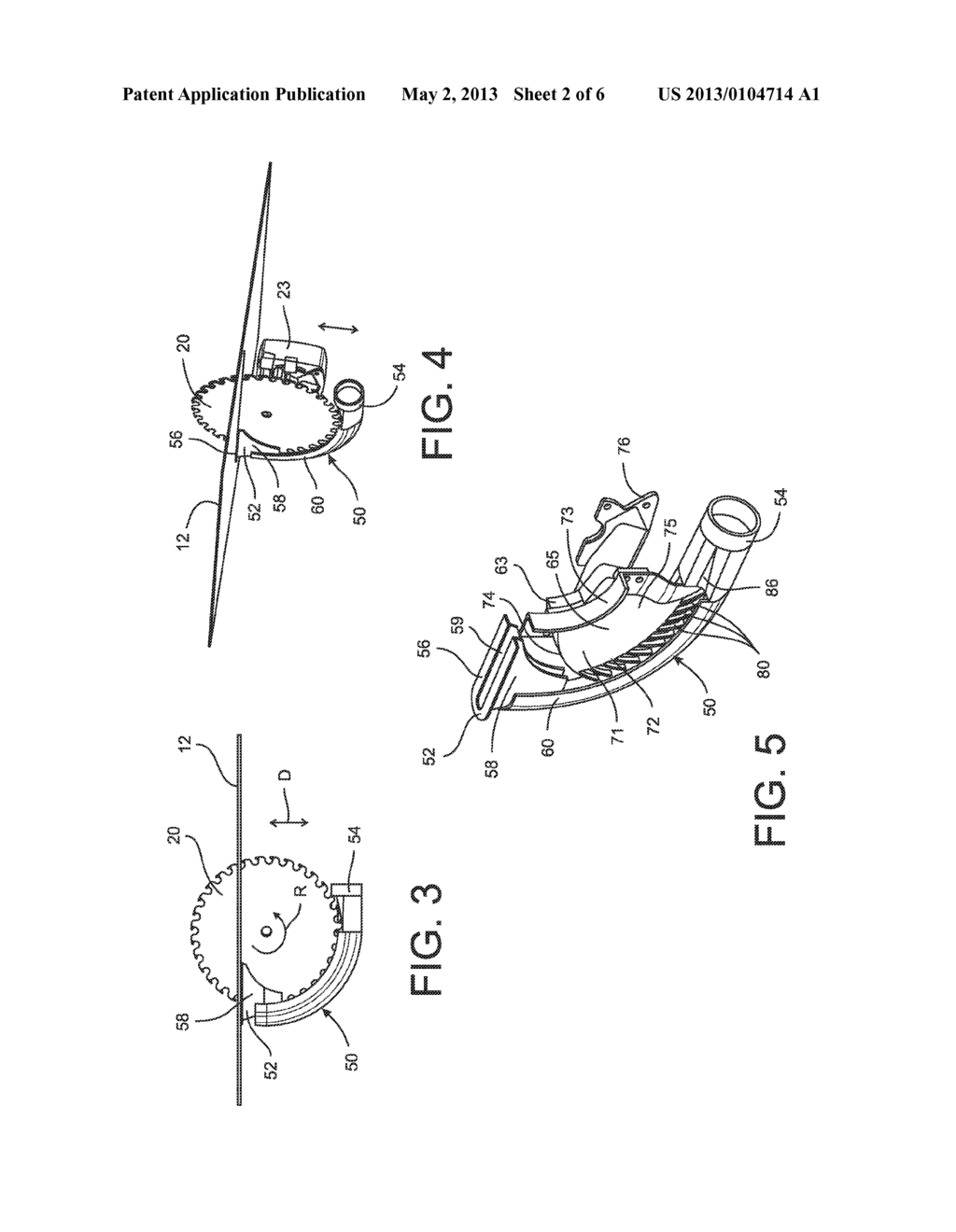 TABLE SAW DUST EXTRACTION ASSEMBLY - diagram, schematic, and image 03