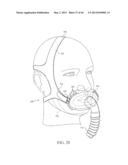 FULL FACE RESPIRATORY MASK WITH INTEGRATED NASAL INTERFACE diagram and image