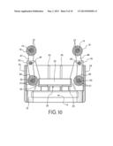 CONTAINER ORIENTING HOLDER WITH ROLLER SUPPORTS AND A CONTAINER ORIENTING     METHOD diagram and image