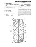 GEODESIC PNEUMATIC TIRE WITH BRAIDED CARCASS diagram and image