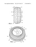 GEODESIC PNEUMATIC TIRE WITH BRAIDED CARCASS diagram and image