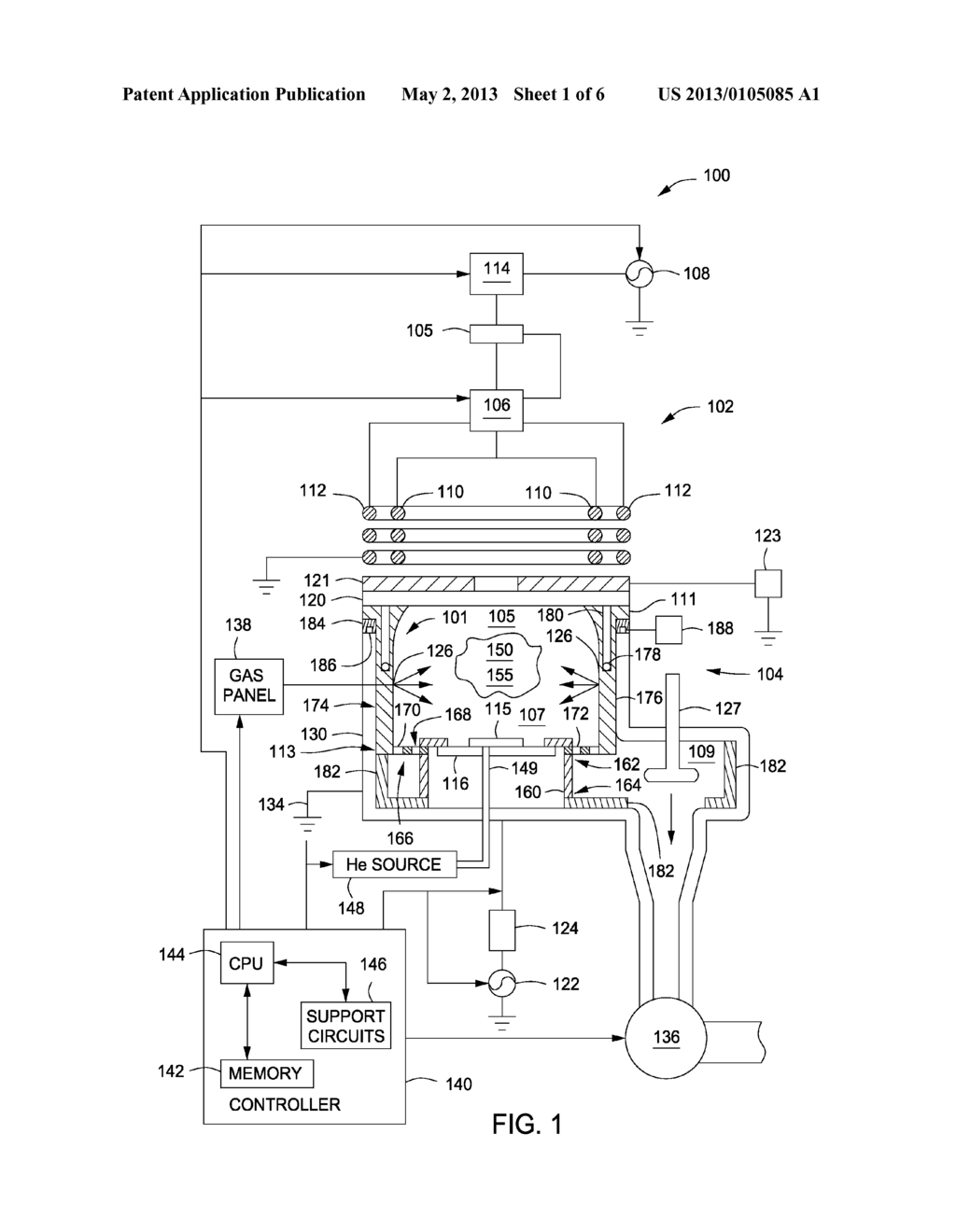 PLASMA REACTOR WITH CHAMBER WALL TEMPERATURE CONTROL - diagram, schematic, and image 02