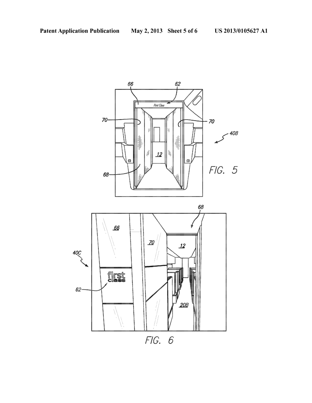 HIGH PRIVACY PASSENGER AIRCRAFT CABIN ARRANGEMENT - diagram, schematic, and image 06